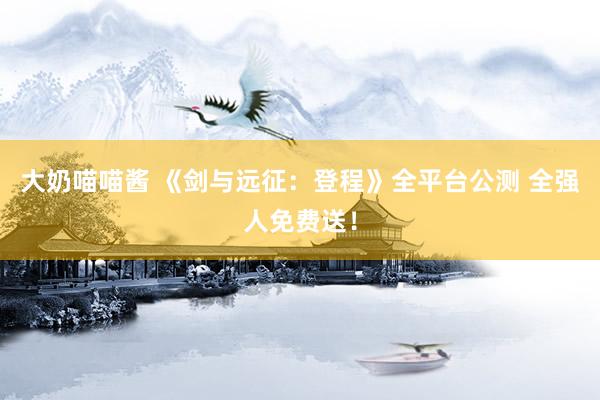 大奶喵喵酱 《剑与远征：登程》全平台公测 全强人免费送！